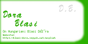 dora blasi business card